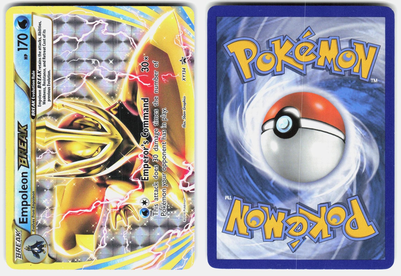 Talonflame BREAK 21/114 BREAK Rare Steam Siege Pokemon Holo Lightly Played