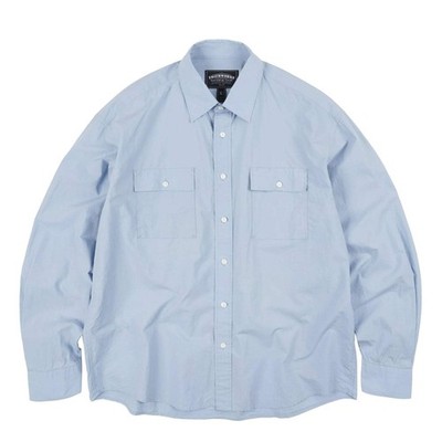 Frizmworks Cigarette Pocket Typewriter Shirt Sky Blue
