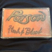 POISON Flesh and Blood Cassette Tape 1990 Capitol Records