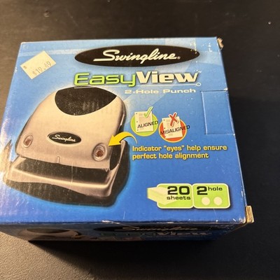 SWINGLINE Easy View 2-Hole Punch with Paper Alignment Indicator NEW