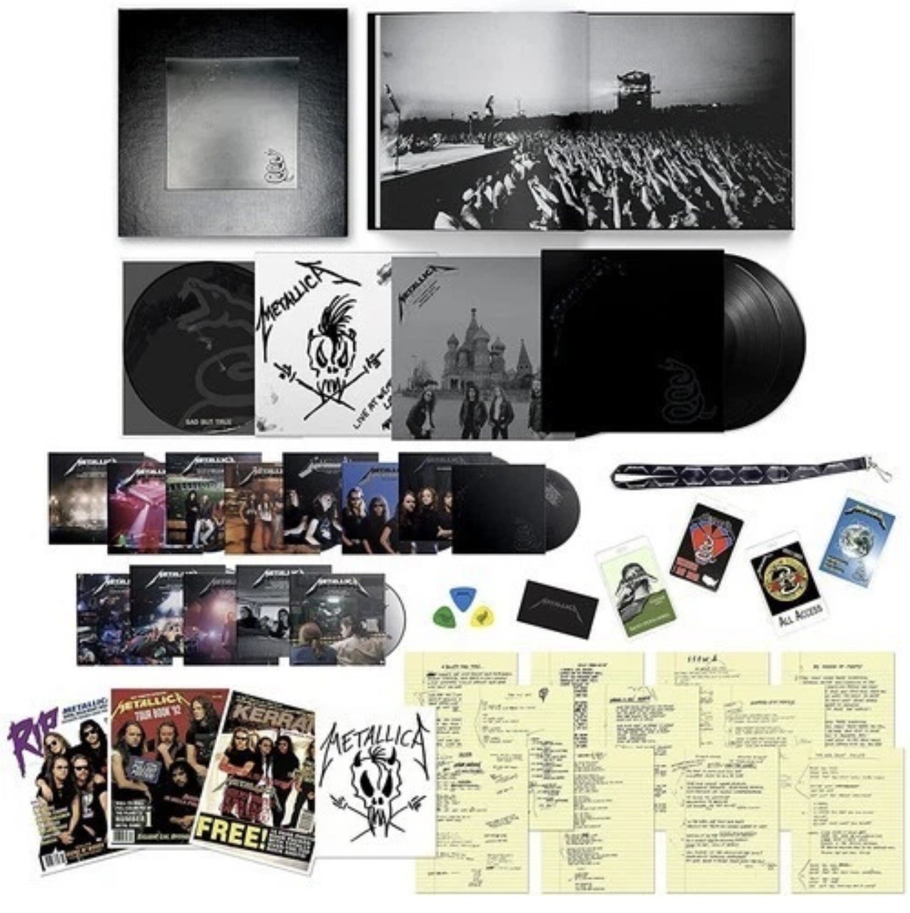 Metallica The Black Album Remastered 12" Black Vinyl Box Set Remastered 2021