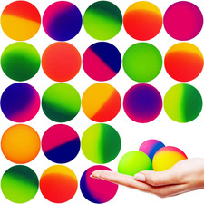 24 PCS 45Mm Bouncy Balls, Jumbo Rubber High Bouncing Balls in Assorted Colors