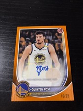 2025-26 Topps Chrome Bowman - autograph Quinten Post #SS-QP Orange 18/25 (AU)