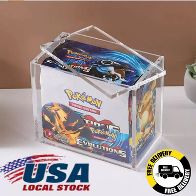 Pokemon Magnetic Booster Box Acrylic Case! Pokémon Card Protective Display!