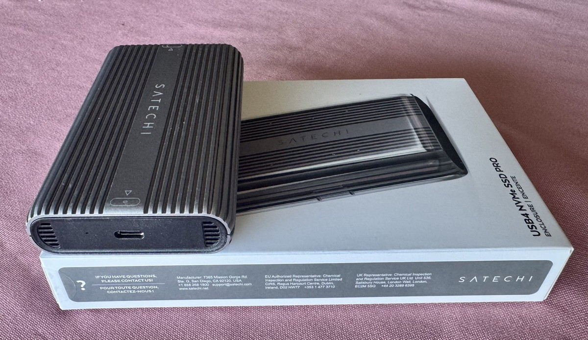 Satechi M.2 Enclosure, USB4 NVMe SSD Pro Enclosure, 40Gbps, up to