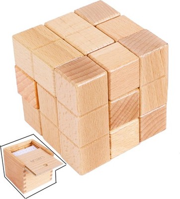 Große hölzerne Soma Cube - Holz-Rätsel IQ Puzzle Math Puzzle für Kinder und Erw