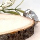 8mm Unisex Tungsten Carbide Band High Polished Faceted design Durable Ring — photo 3