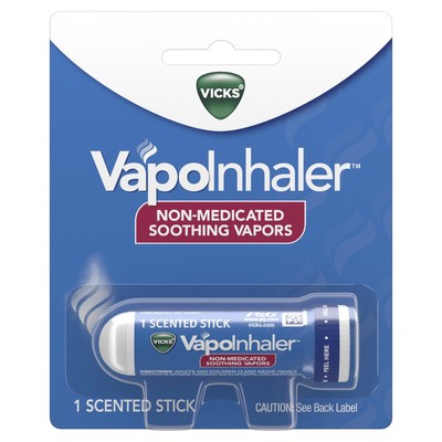 Vicks Vapoinhaler Portable Nasal Inhaler, Menthol, 6pk