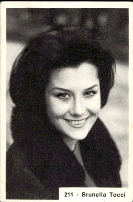 figurine CINEMA ACTORS AND SINGERS SUPERCARD # 211 - Brunella Tocci