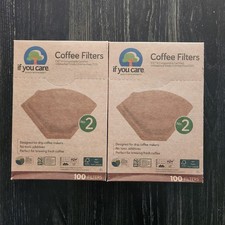 Coffee Filters, No. 2 , 100 Filters, Pack Of 2