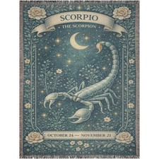 Scorpio Constellation Zodiac Blanket Astrology Starry Sky Decor