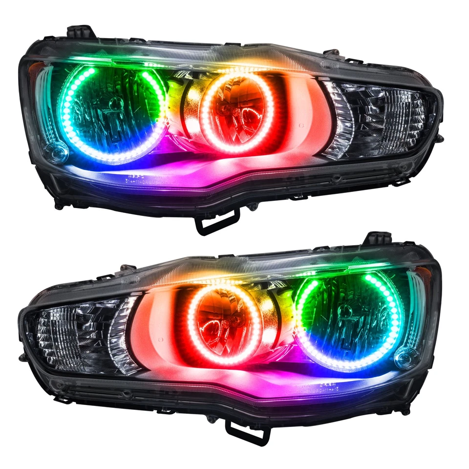 ORACLE 7087-504 ColorSHIFT Halo Headlights for 2008-2017 Mitsubishi Lancer Foto 2 de 3