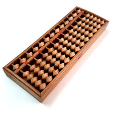 Japanese Wooden Abacus Soroban Nakamura Vintage 78 Beads 13 Rods Calculator A25