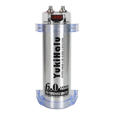 6.0 Farad Digital Power Capacitor for Car Audio, Digital Voltage Read-Out, Ov...