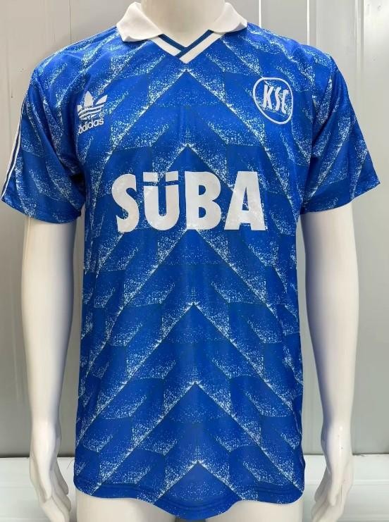 Vintage Karlsruher SC 1989-1990 Home Mens Soccer Jersey