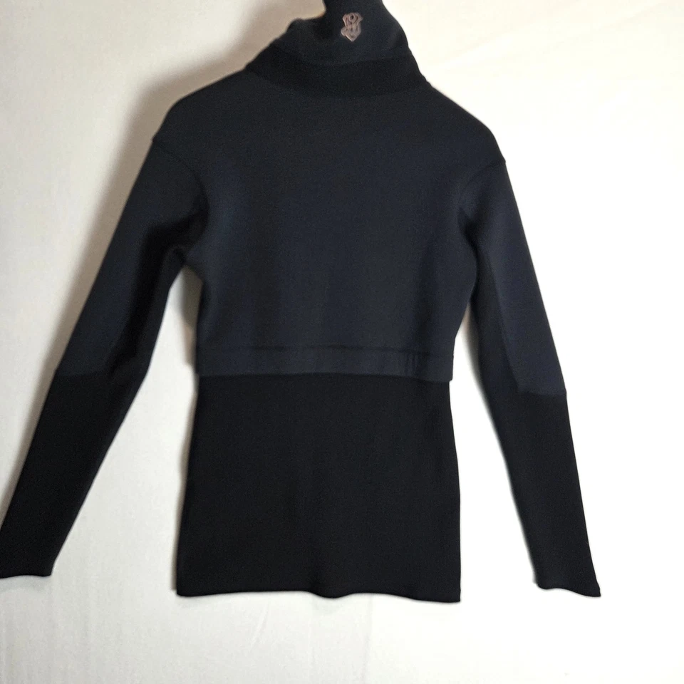 Under Armor x Lindsey Vonn Bankso Small Black SKIING Sweater Top Funnel Coldgear - Image 4 of 4