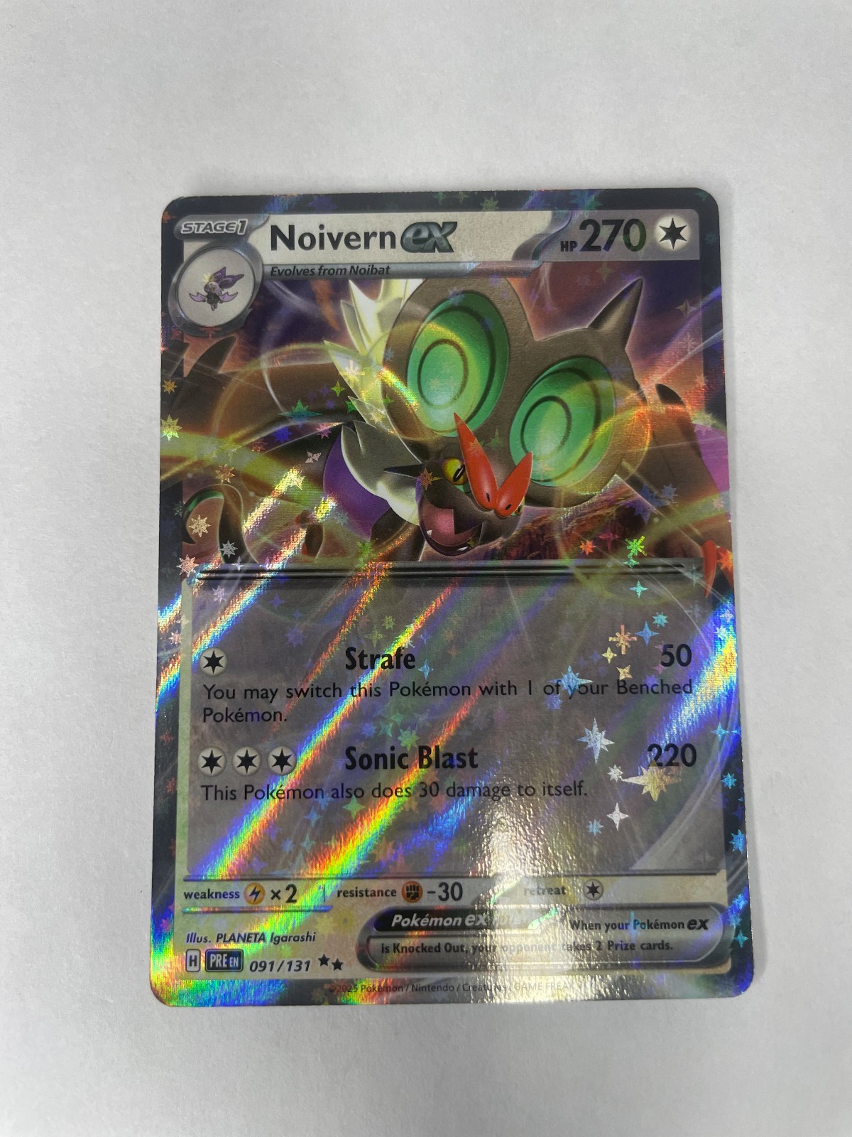 Noivern ex 091/131 Sv: Prismatic Evolutions Holo NM FREE SHIPPING