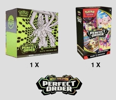 Pokemon TCG Pokemon Center Perfect Order ETB + Booster Bundles