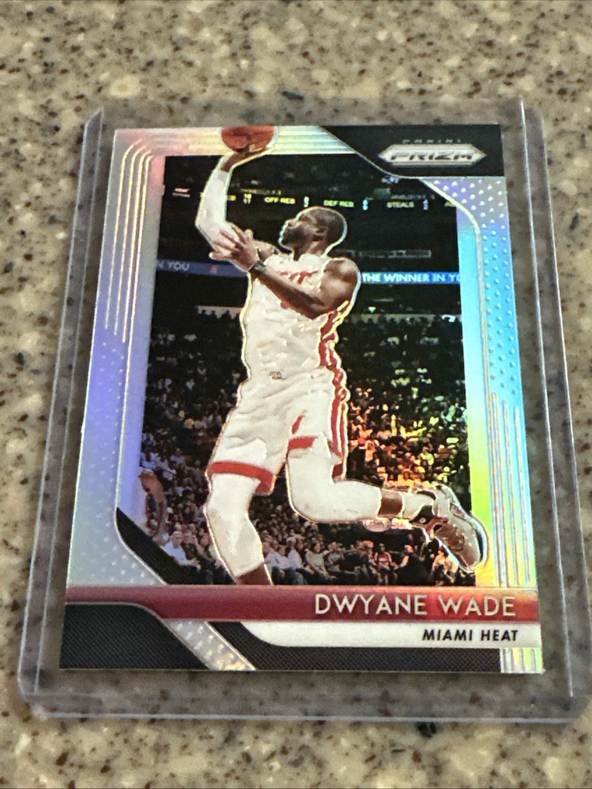 Dwyane Wade 2018-19 Panini Prizm #206 Silver Prizm Miami Heat-NBA BASKETBALL