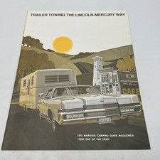 1970 Mercury Trailer Towing Car Brochure Catalog - Monterey Marquis Cougar