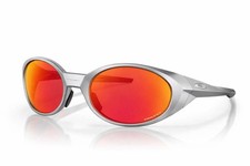 NEW Oakley EYE JACKET REDUX Silver POLARIZED Galaxy RUBY Lens Sunglass 9438