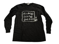 Supreme x Jean-Michel Basquiat "Allah Zeus Buddah" Czarny długi rękaw Rozmiar M