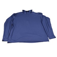 Patagonia Capilene Pullover Mens M Blue Quarter Zip Made In USA