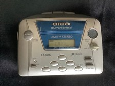 AIWA TX406 AM/FM Radio Portable Stereo Cassette Player Tested/Works