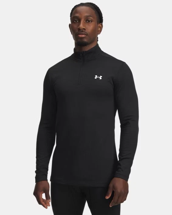 Under Armour 1343242-001-MD Ua Men's Coldgear Base 4.0 1/4 Zip Men’s Size 2XL  - Image 4 of 4