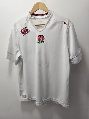 Canterbury England Rugby Trainingsshirt Herren XL weiß rot rose CCC C10