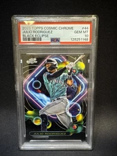 2023 Julio Rodriguez Topps Chrome Cosmic Black /10 PSA 10 Mariners