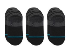 Stance Gamut 2 No Show 3 Pack Black Socks M145A19GPK-BLK
