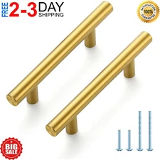 30 Pack 5 Inch Kitchen Cabinet Handles Brushed Brass Cabinet Pulls Gold Drawer