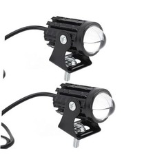 2Pcs Motorcycle LED Spotlight Yellow White High Low Beam Spot Lamp 8 to 80V
