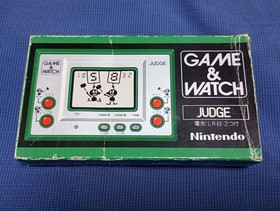 Rare Nintendo Game & Watch Judge, with box, manual, etc.