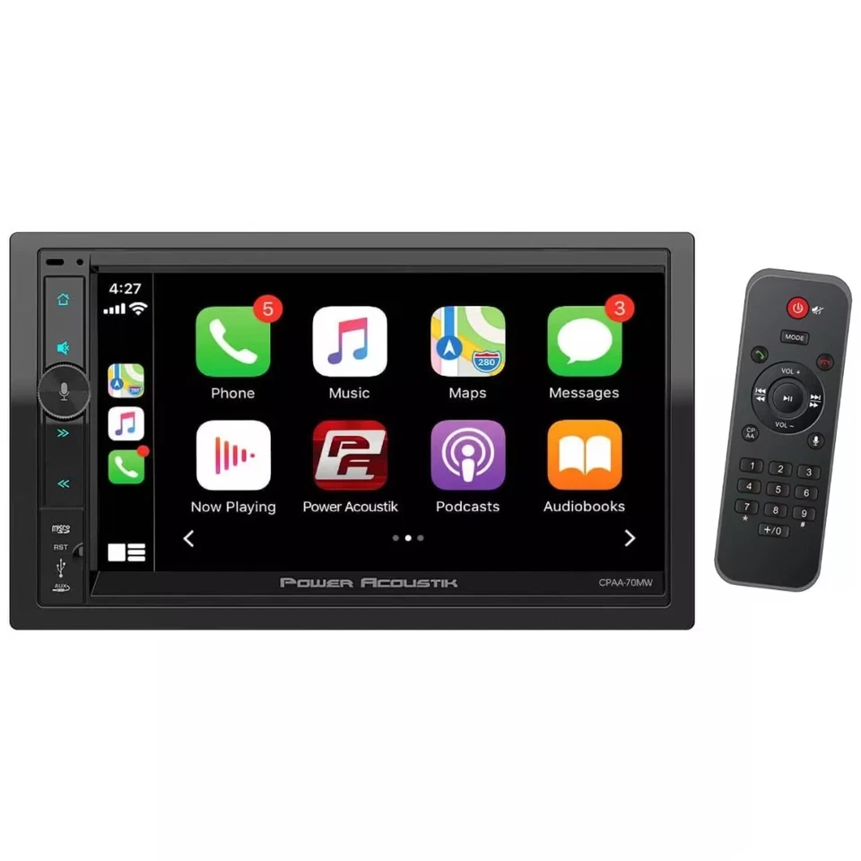 7 Inch Wireless Apple Carplay Android Auto Double Din Car Stereo, Bluetooth - Image 4 of 4