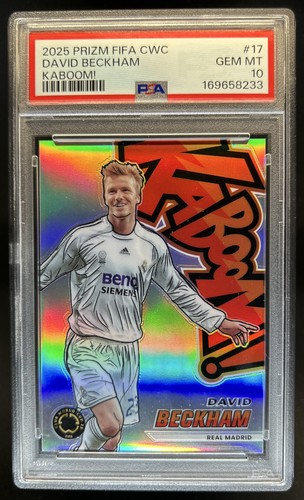2025 Panini Prizm FIFA Club World Cup David Beckham Kaboom! #17 PSA 10 GEM MINT