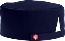 Unisex Colored Chef Beanie, Navy, Small/Medium