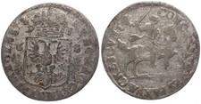 Pays-Bas Netherlands Nijmegen 6 Stüber 1685-1691 Argent Env. 4.9g KM# 26.1