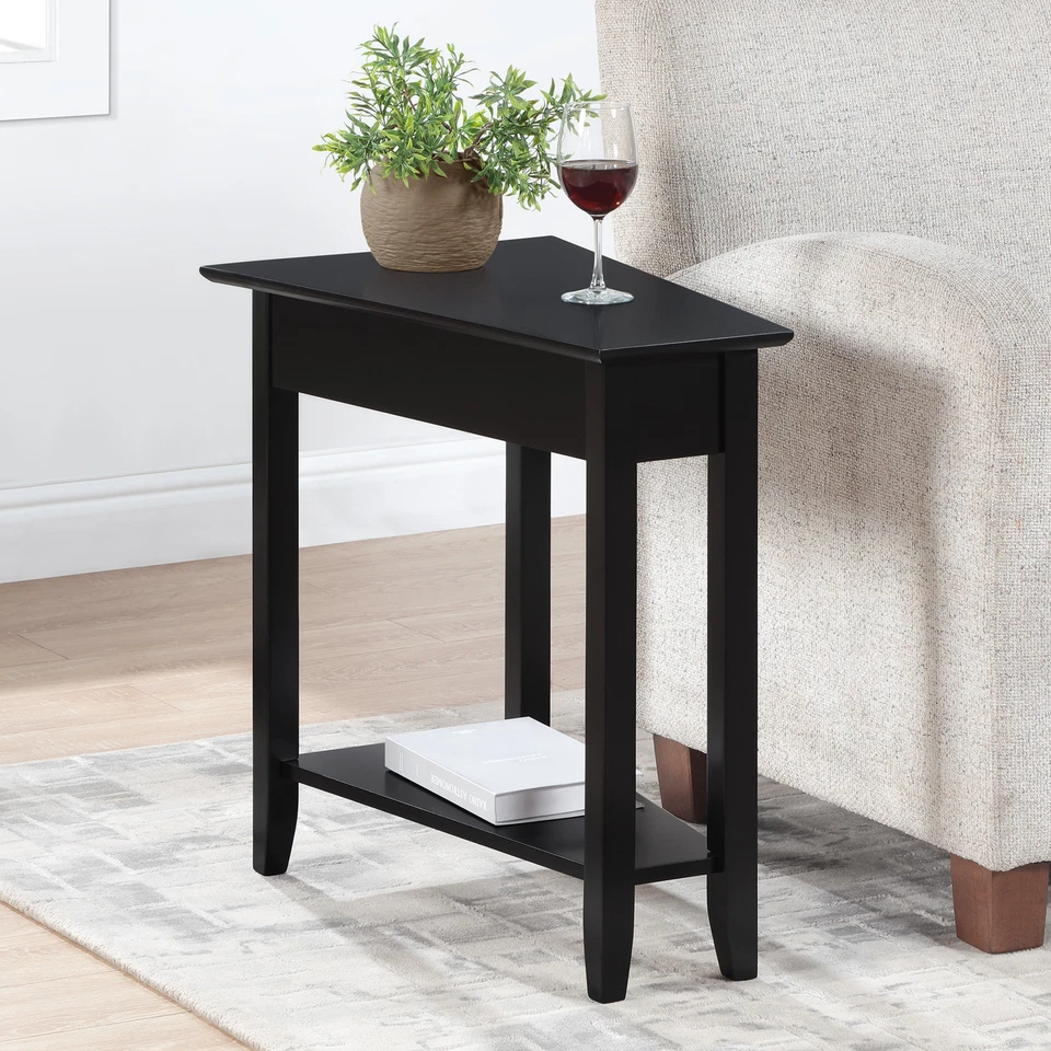 Convenience Concepts End Table Coffee Accent Table Rectangle in Wood - Black - Image 2 of 4