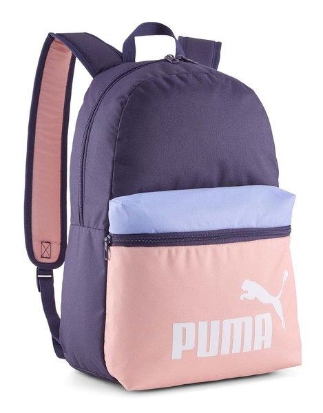 Puma Phase Color Block Backpack Rucksack Deep Plum - Rosy Outlook Neu-image