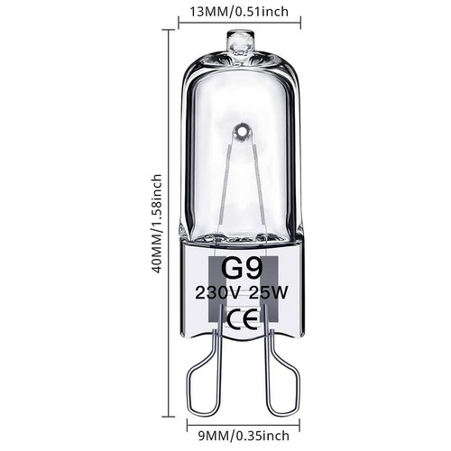 G9 220V Halogen Bulb 25W 40W 60W Replace Light Bulb dimmable Glass Capsule Lamp - Picture 13 of 22
