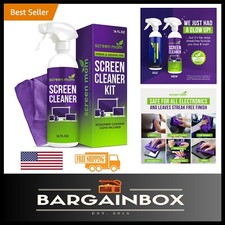 16oz Alcohol-Free Screen Cleaner Spray with Microfiber Cloth - Streak-Free Shine