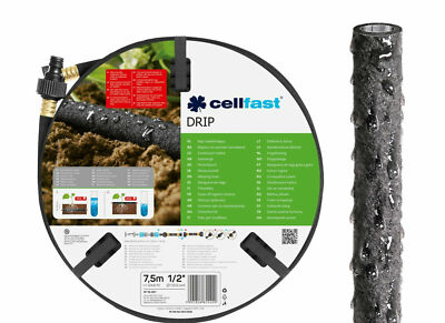 Gartenschlauch Cellfast 1/2'' 7,5m Tropfschlauch Perlschlauch Tropfrohr 19-001