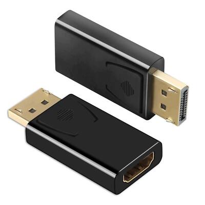 LOT Display Port to HDMI Male Female Adapter Converter DisplayPort DP to HDMI