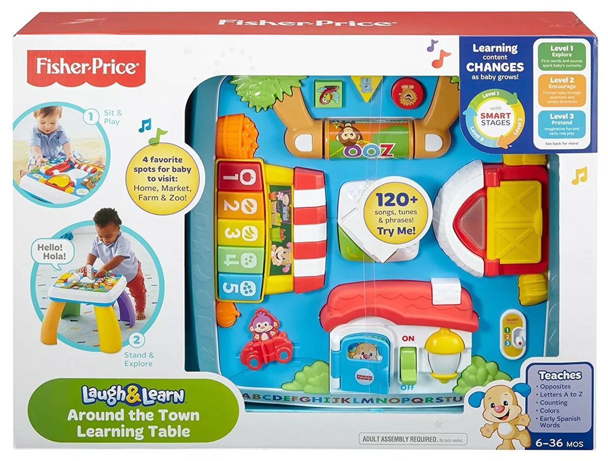 Fisher Price Laugh Learn Around The Town Learning Table NEW eBay