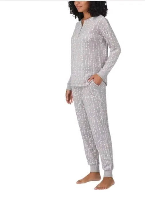 Conjunto de pijama de 2 piezas para dormir Nautica - polar elástico sedoso para mujer talla XXL Foto 2 de 4