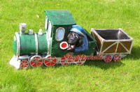 Maulwurf Eisenbahn Figur Gartenfigur Garten Dekoration Lokomotive Statue Deko