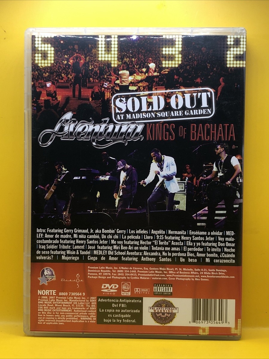 Aventura Sold Out At Madison Square Garden Kings Of Bachata DVD