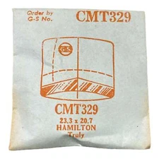 Germanow-Simon Mach (GS) CMT329 Watch Crystal 23.3x20.7 NOS Part Hamilton